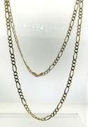 Charming Yellow Gold Figaro Chain Necklace