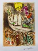 Limited Edition Marc Chagall Moses And The Tablets
