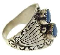 Sterling Silver Blue Agate Ring