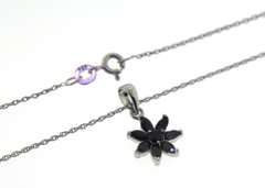 Sterling Silver Star Black Onyx Necklace