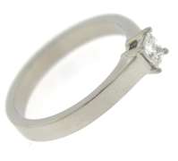 Majestic Platinum Solitaire Diamond Ring