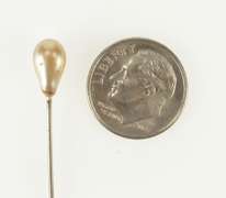Base Metal Pearl Victorian Wedding Corsage Boutonnière Stick Pin