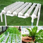 54 Holes Horizontal Hydroponic Piping Frame Rack Site