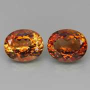 Impressive 10.96ct matched set of Imperial Topaz