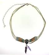 Sterling Silver Native American Necklace
