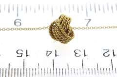 Gorgeous 18kt YG Rope Knot Ball Necklace