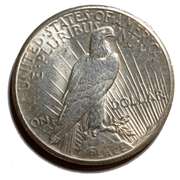 Frosty White 1927 S Peace Dollar