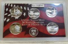 2005 Siilver PROOF State Qtr Set no box
