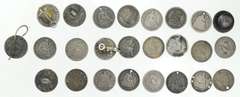 Lot (25) Seated Liberty Half Dime Love Tokens