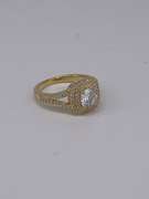 Sterling Silver/GP Gemstone Ring