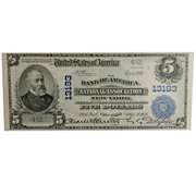 $5 National Bank Of America New York