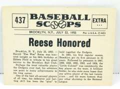 1961 Baseball Scoops, Pee Wee Reese, Dodgers