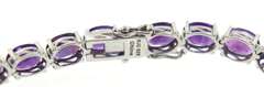 Sterling Silver Amethyst Tennis Bracelet