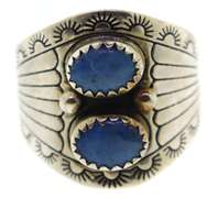 Sterling Silver Blue Agate Ring