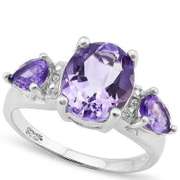 Sterling Silver Amethyst Ring