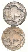 Lot (2) 1935-D & S Indian Head Buffalo Nickels