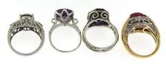 Sterling Silver Lot of 4 Rings