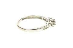 14K White Gold 0.25 Ctw Three Stone Promise Engagement Ring