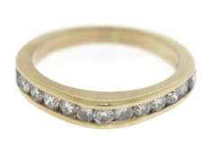 Beautiful Channel Set Diamond Dome Ring