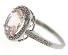 Fabulous Morganite Diamond Accent Ring