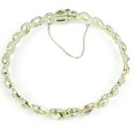 Silpada Sterling Crystal Bangle Bracelet