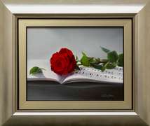 Music and Red Rose Study