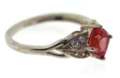 Sterling Silver Pink Sapphire Ring