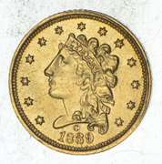 1839-C $2.50 Classic Head Gold Quarter Eagle