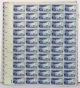 $75 Face Value In Mint Full Gum 3 Cent US Comm Sheets