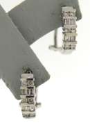 Gorgeous 14kt WG Diamond Huggie Earrings