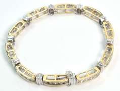 Amazing 3.00CTW Diamond Bracelet in 2-Tone Gold