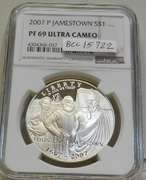 2007-P Jamestown Sil PRF Dol NGC PF69UC