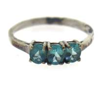 Sterling Silver Blue Topaz Ring