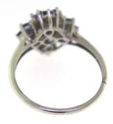 Sterling Silver Tanzanite Cluster Ring
