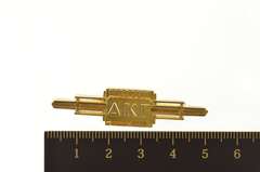10K Yellow Gold Delta Kappa Gamma Female Educator Bar Pin/Brooch