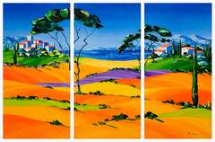 French Coast Landscape Painting