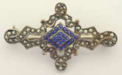 Sterling Silver Marcasite Pin