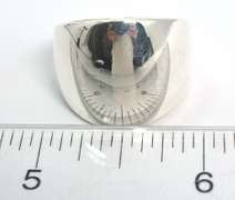 Sterling Silver Thick Band Modern Ring