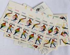 $124.54 Face Value In Mint 13 Cent US Comm Plate Block