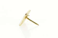 10K Yellow Gold CSX Employee 30 Year Service Emerald Lapel Pin/Brooch