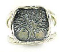 Sterling Tree of Life Ring, Size 10