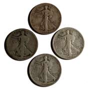 1917 D S 1921 &1929 S Walking Liberty Halves