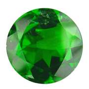 Rich top green 1.22ct 7mm Chrome Diopside solitaire