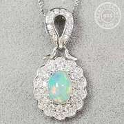 Ethiopian Opal Sterling Pendant