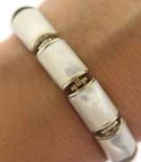 Sterling Silver Mother Of Pearl Bracelet