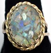 Sterling Silver Opal Ring