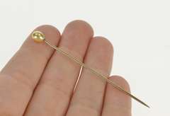 Gold Filled Pearl Wedding Victorian Boutonnière Stick Pin