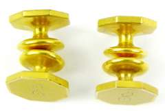 Antique Monogram E Snap-Apart Cuff Links