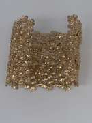 Sterling Silver & 22kt GP Bangle Bracelet