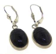 Sterling Silver Black Onyx Earrings